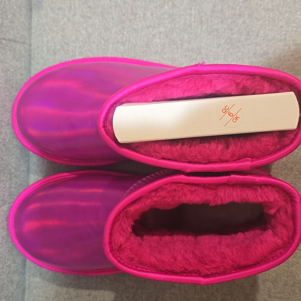 UGG Hot Pink Boots with Plush Lining